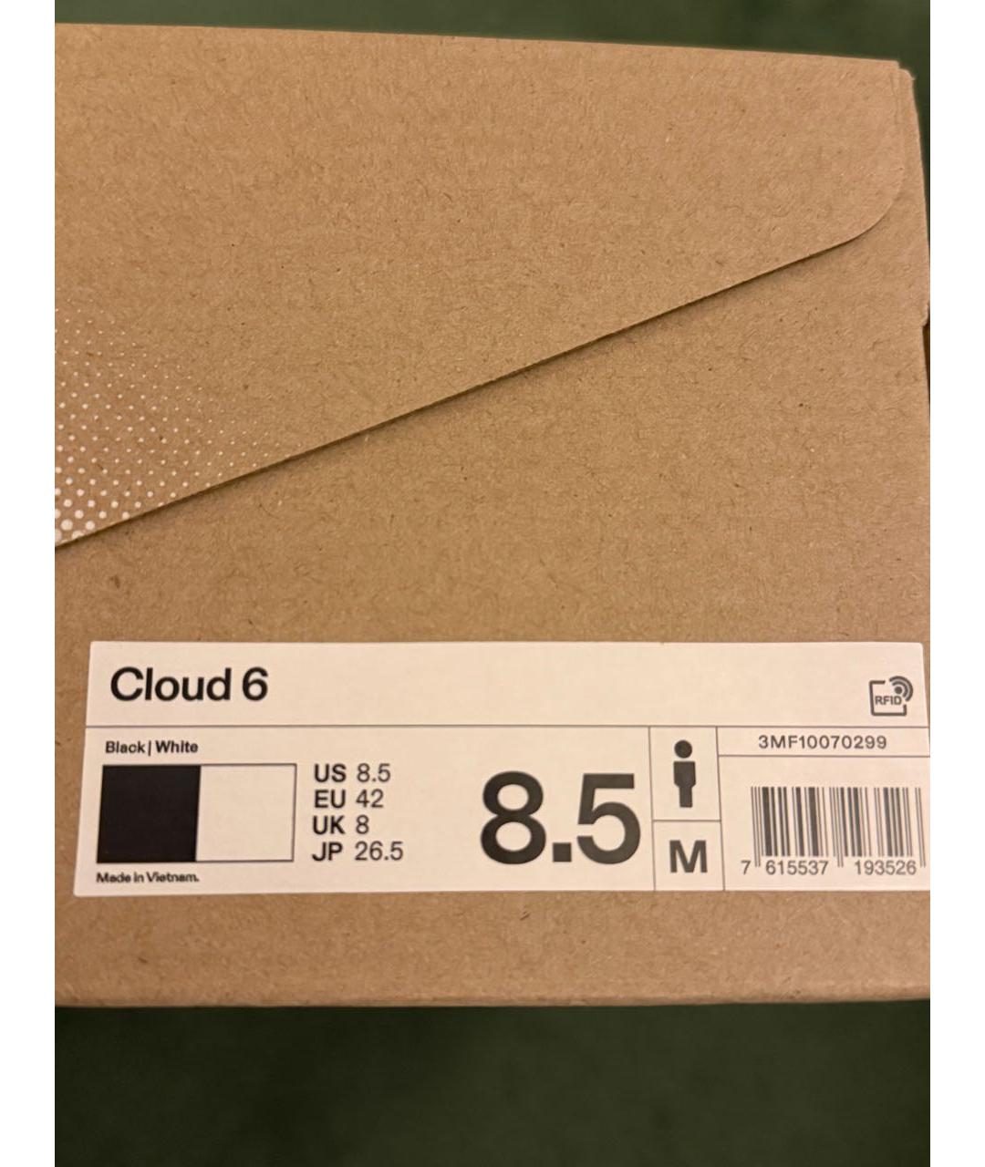 ON Черные текстильные низкие кроссовки / кеды, фото 5