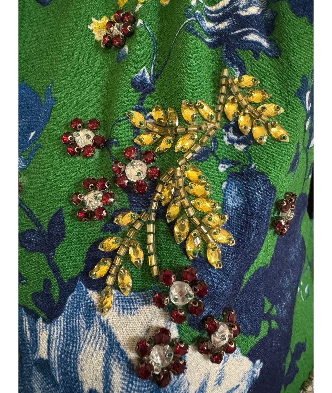 ERDEM Зеленые вискозное повседневное платье, фото 5