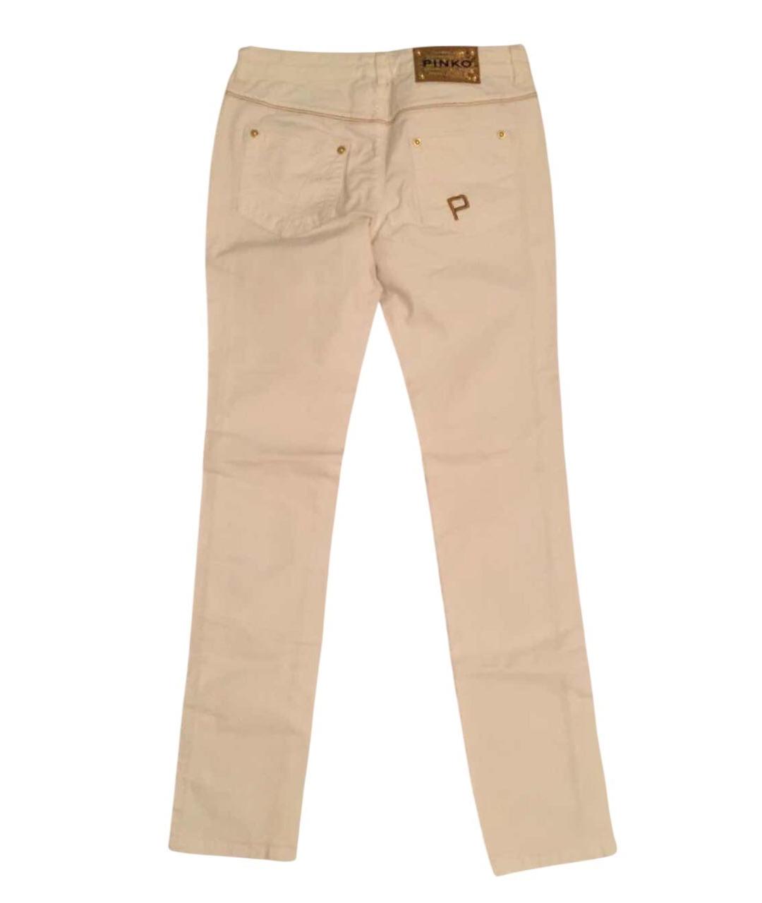 PINKO Белые хлопковые детские джинсы, фото 2