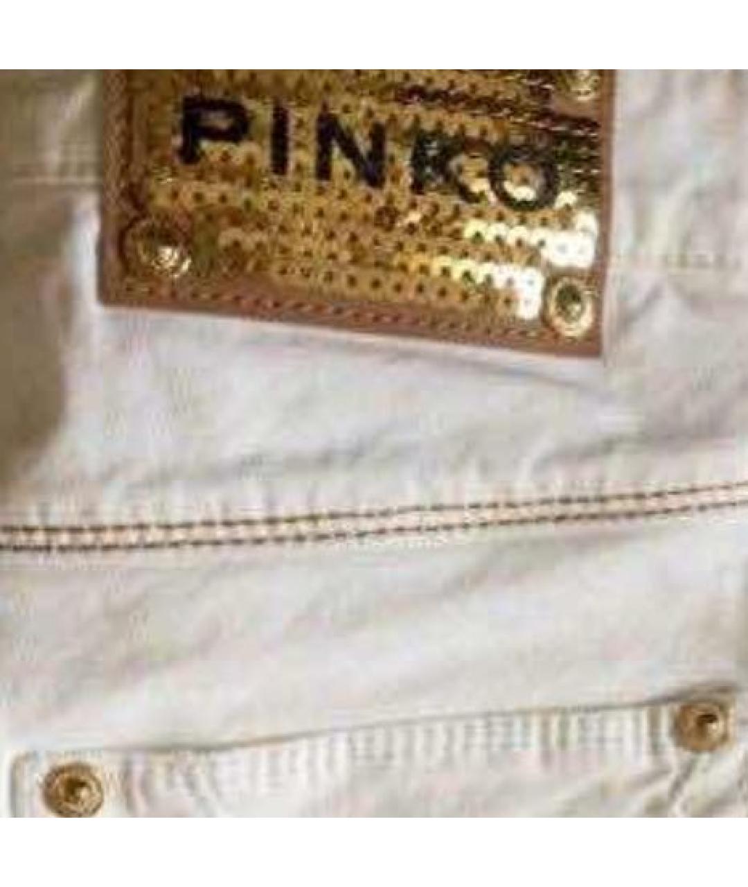 PINKO Белые хлопковые детские джинсы, фото 4