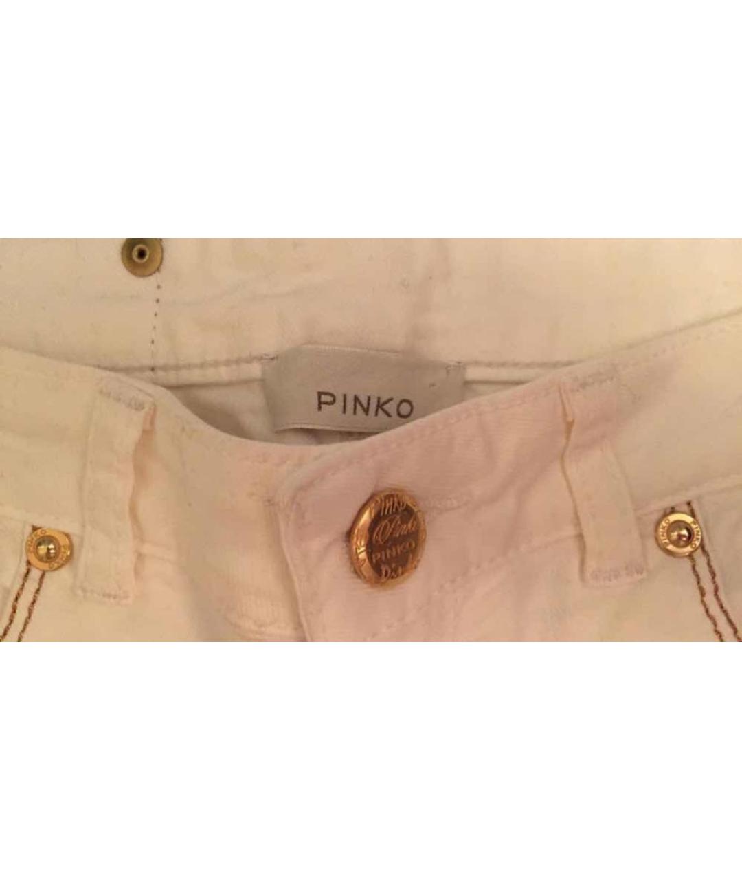 PINKO Белые хлопковые детские джинсы, фото 5