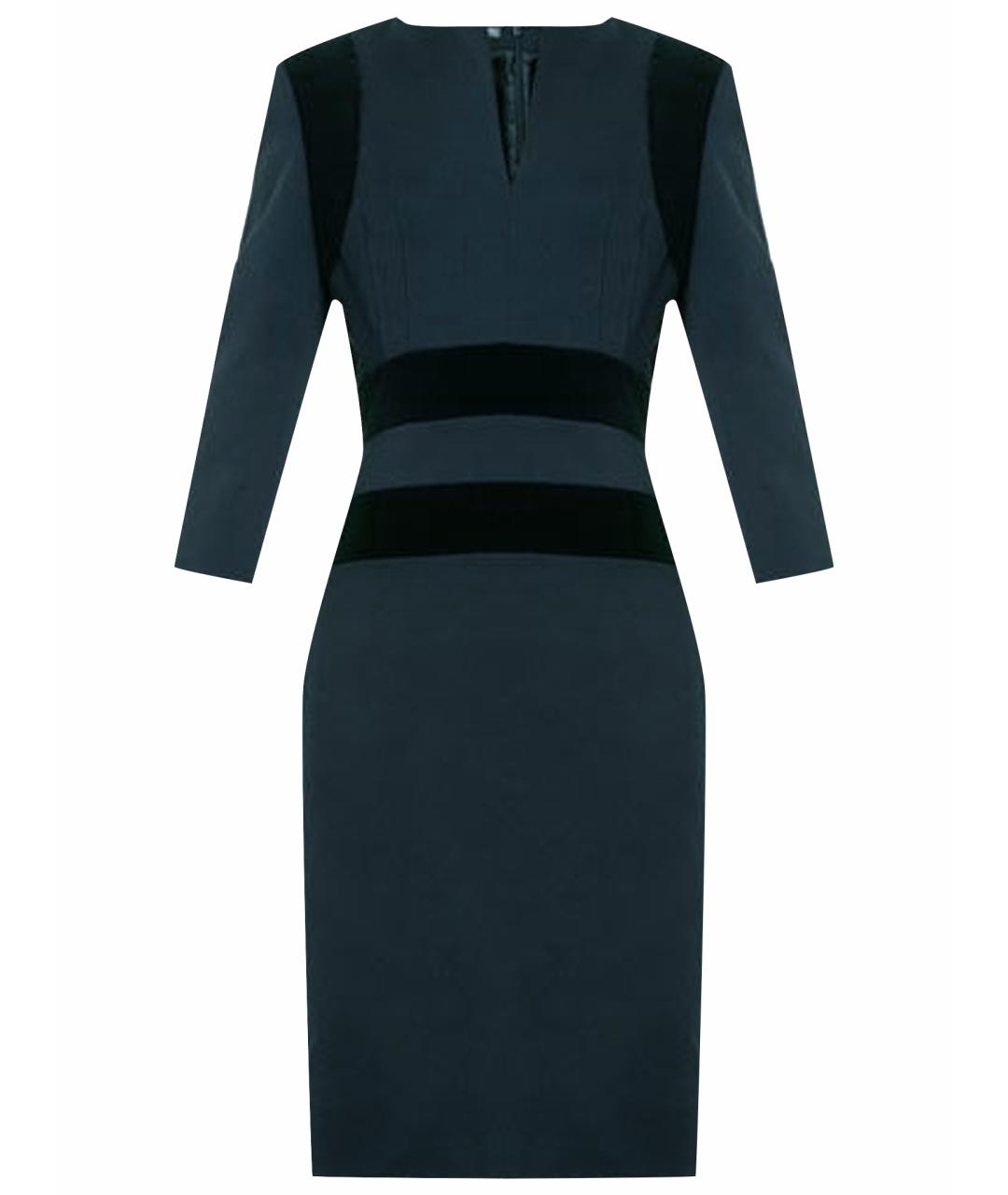 ALEXANDER MCQUEEN Зеленые шерстяное платье, фото 1