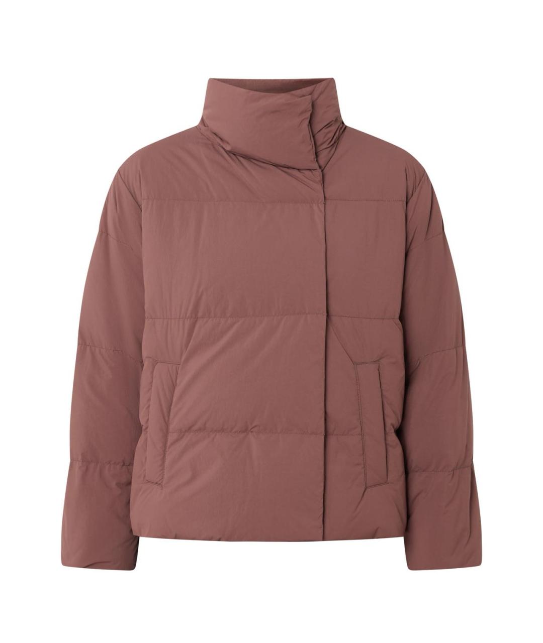 WEEKEND MAX MARA Коричневый полиэстеровый пуховик, фото 8