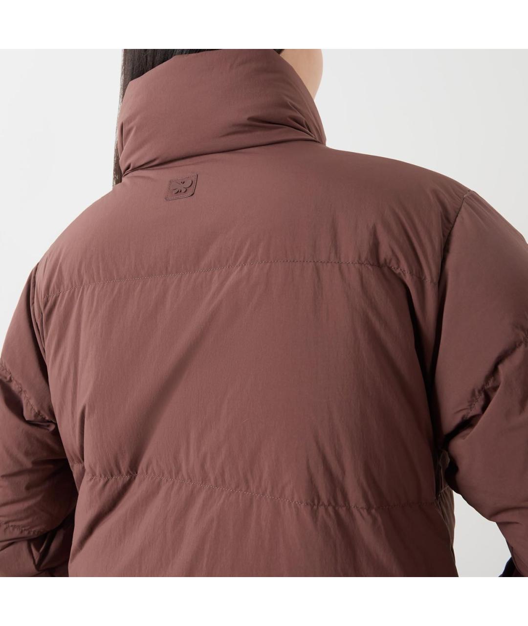 WEEKEND MAX MARA Коричневый полиэстеровый пуховик, фото 4