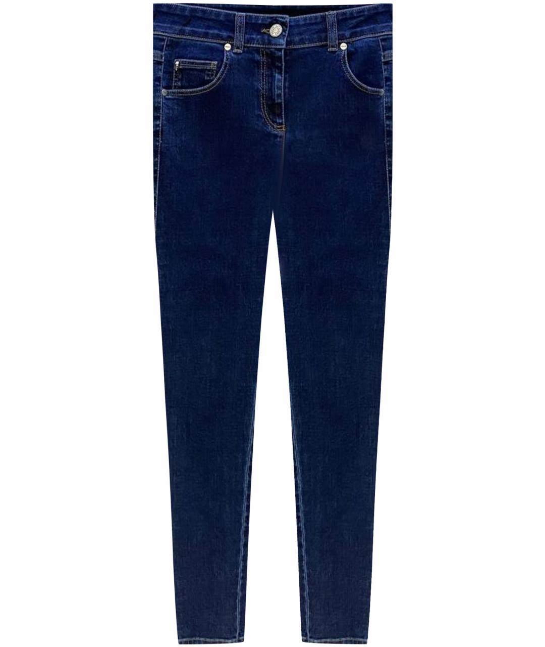 ALEXANDER MCQUEEN Синие хлопковые джинсы слим, фото 1