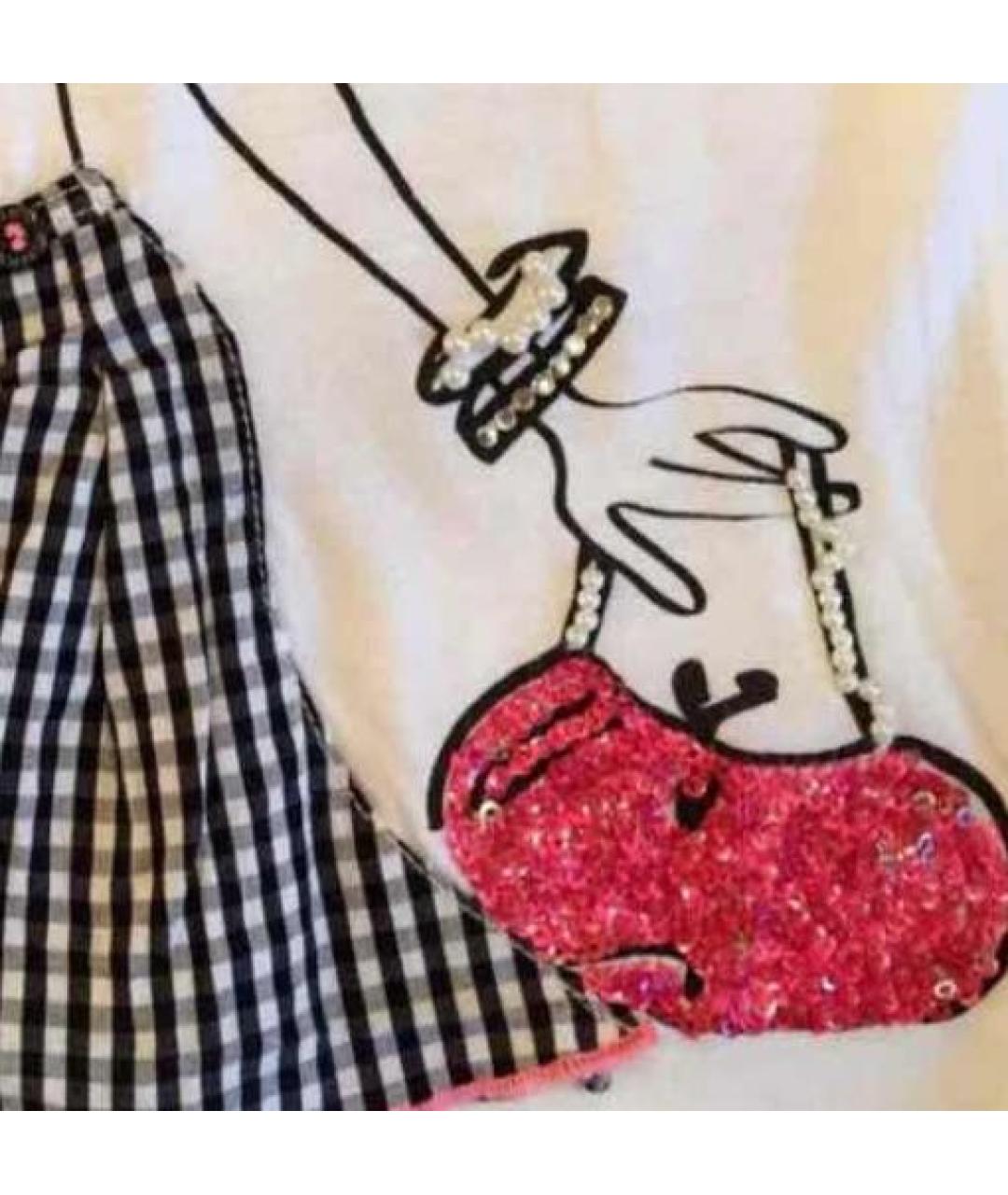 PINKO KIDS Белый хлопковый детская футболка / топ, фото 3