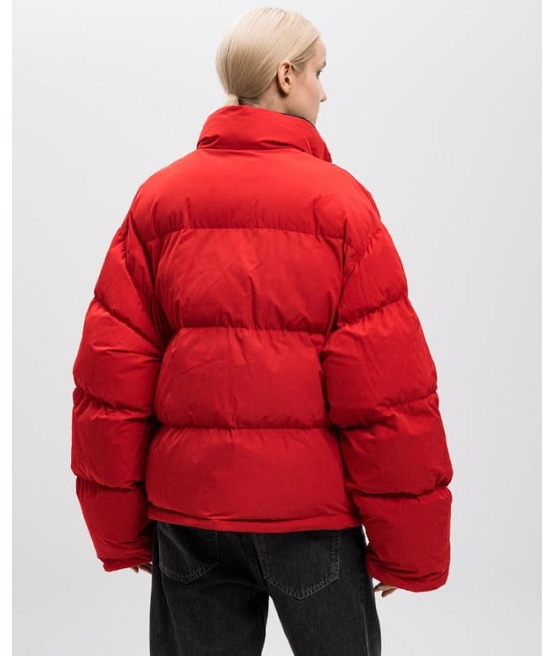 BALENCIAGA Красный полиэстеровый пуховик, фото 3