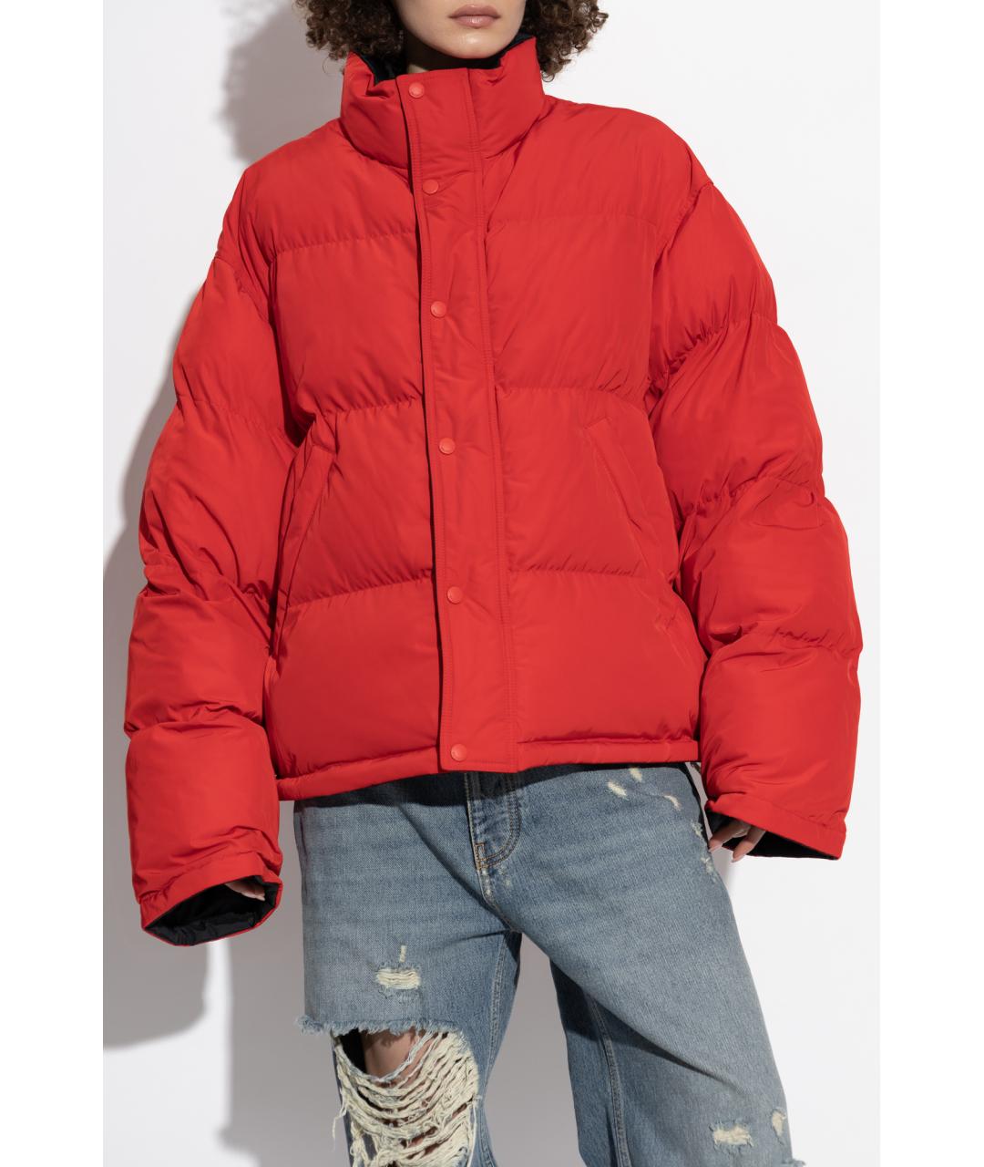 BALENCIAGA Красный полиэстеровый пуховик, фото 7