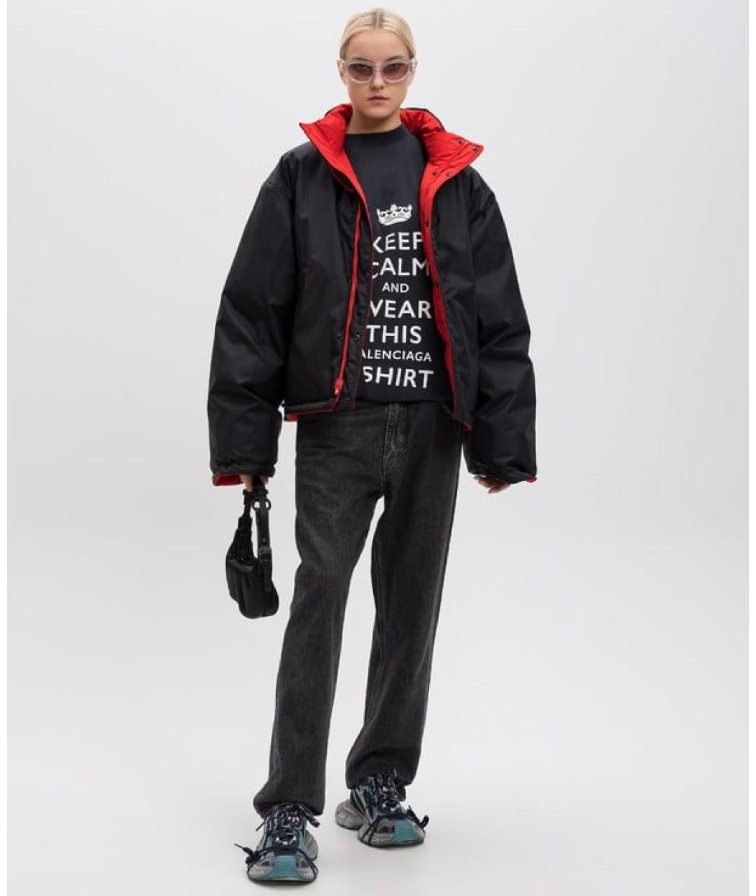 BALENCIAGA Красный полиэстеровый пуховик, фото 6