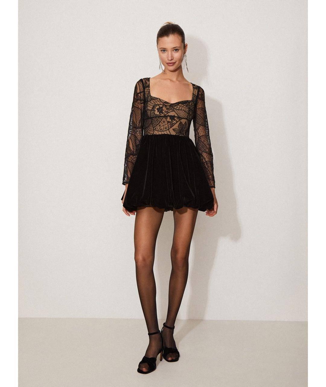 12 STOREEZ Черное бархатное коктейльное платье, фото 2