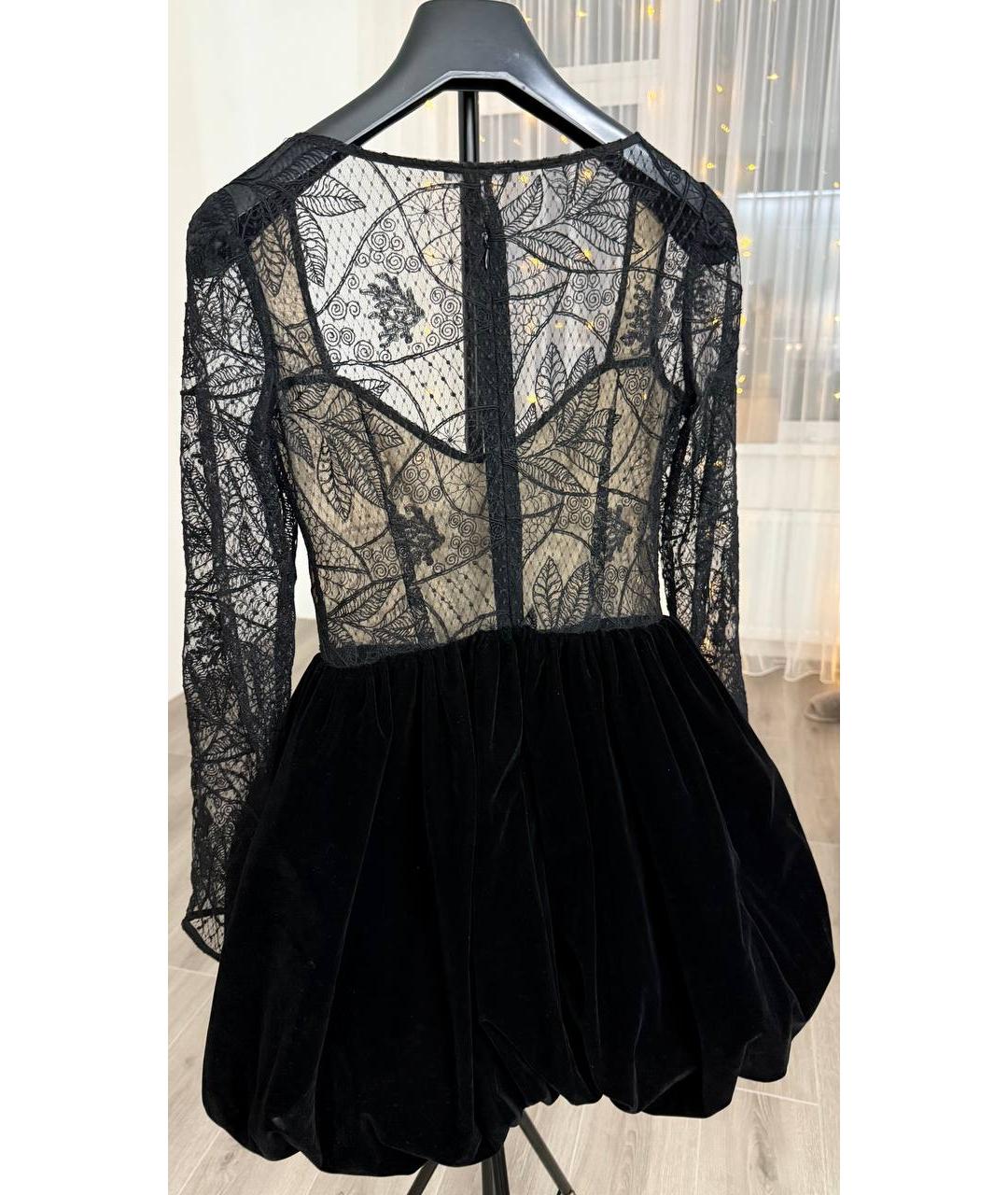 12 STOREEZ Черное бархатное коктейльное платье, фото 3