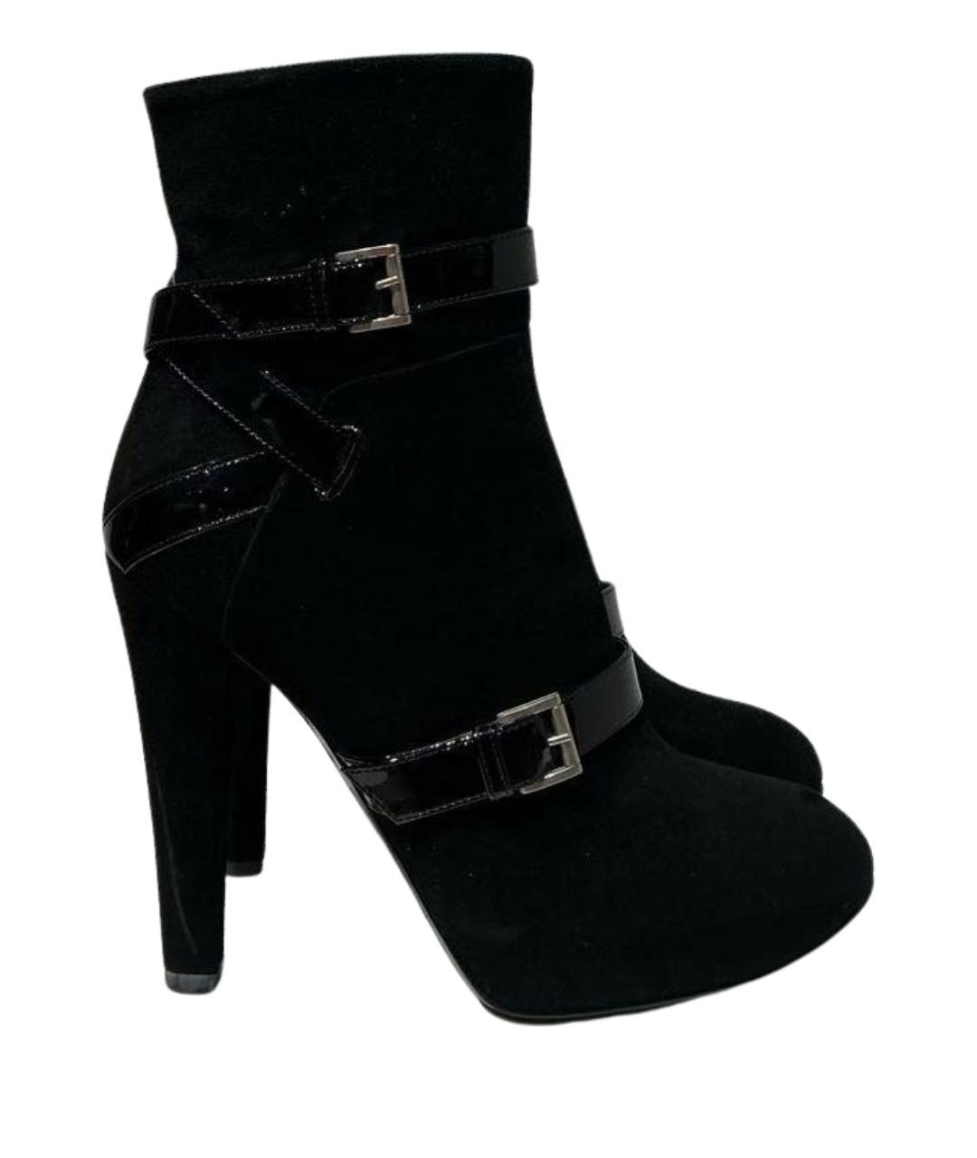 CASADEI Черные замшевые ботильоны, фото 1