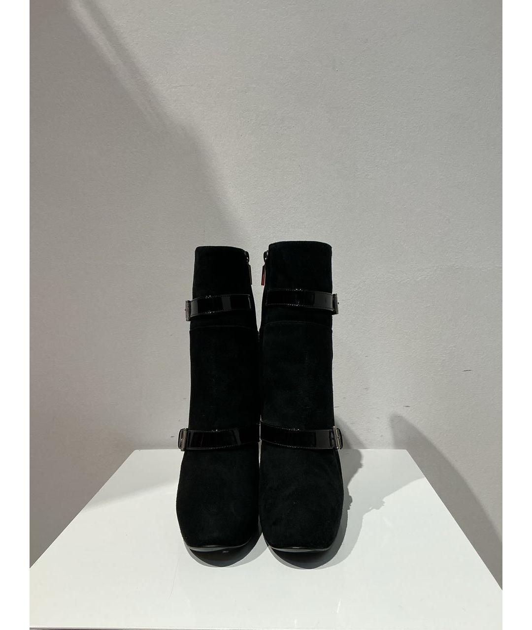 CASADEI Черные замшевые ботильоны, фото 4