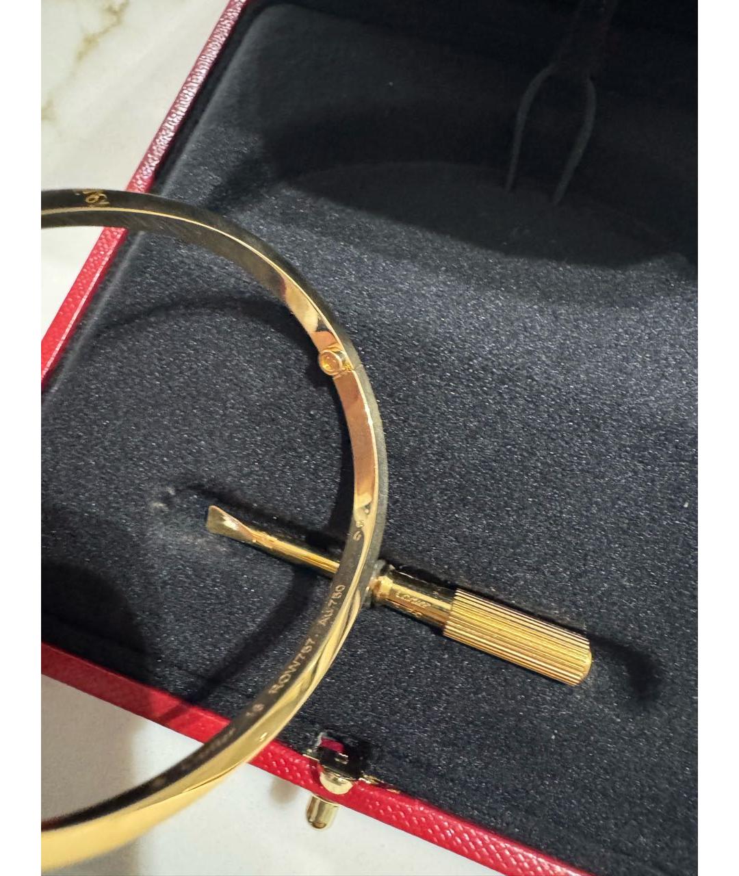 CARTIER Золотой браслет из желтого золота, фото 5