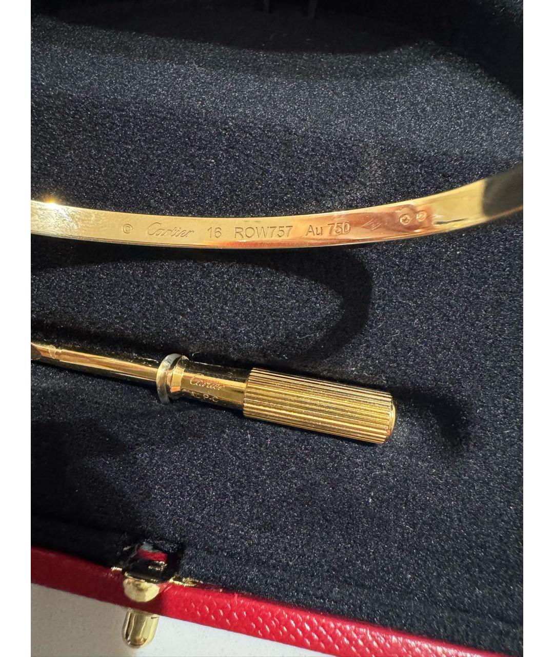CARTIER Золотой браслет из желтого золота, фото 4