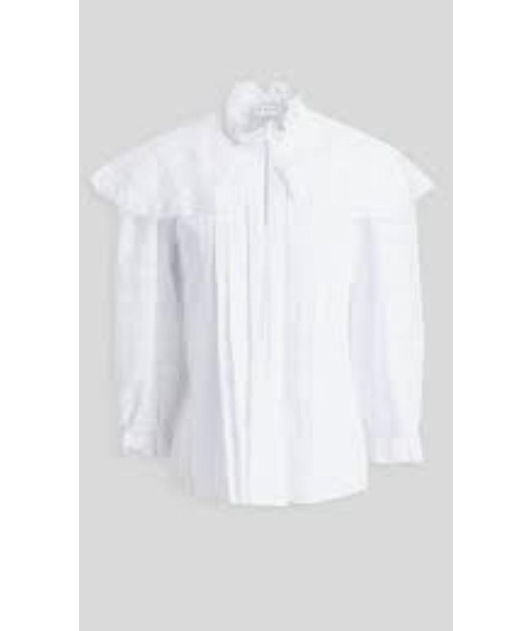 SANDRO Белая хлопковая рубашка, фото 9