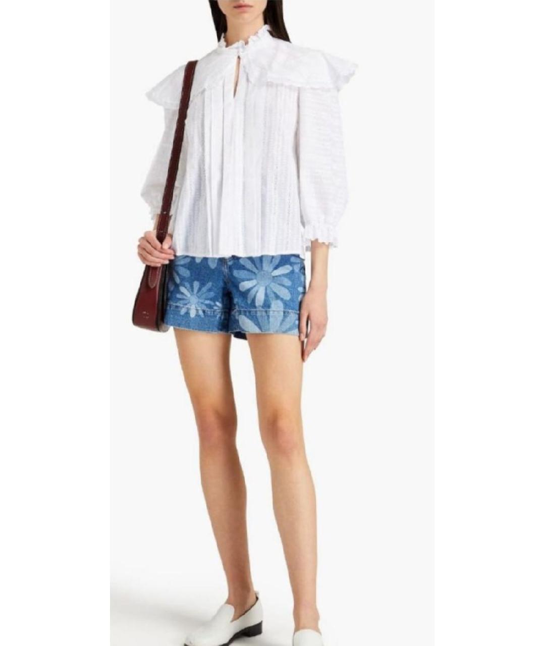 SANDRO Белая хлопковая рубашка, фото 8