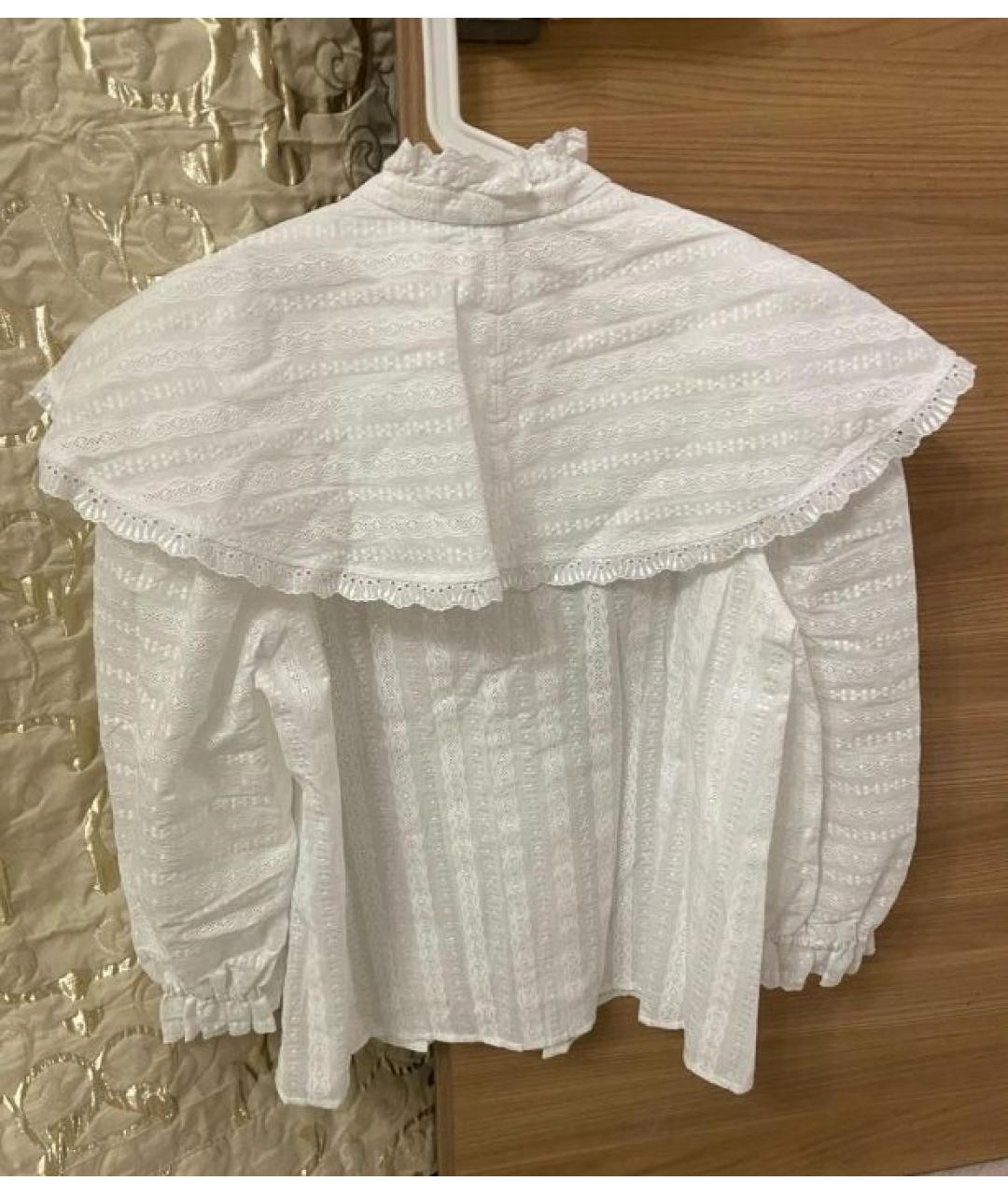 SANDRO Белая хлопковая рубашка, фото 4