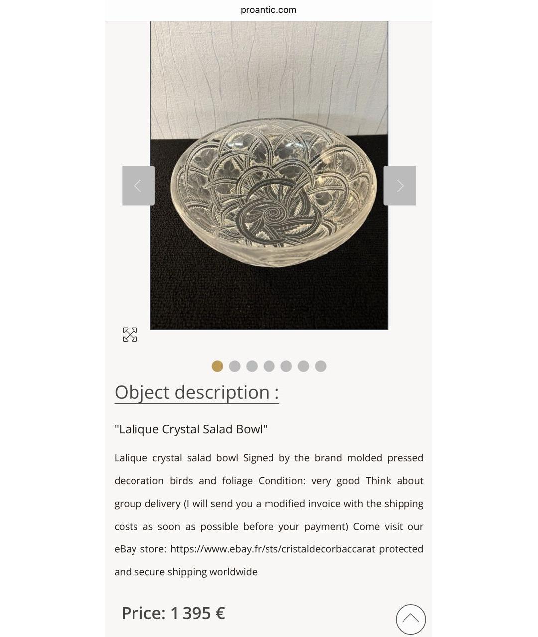 LALIQUE Ваза, фото 3