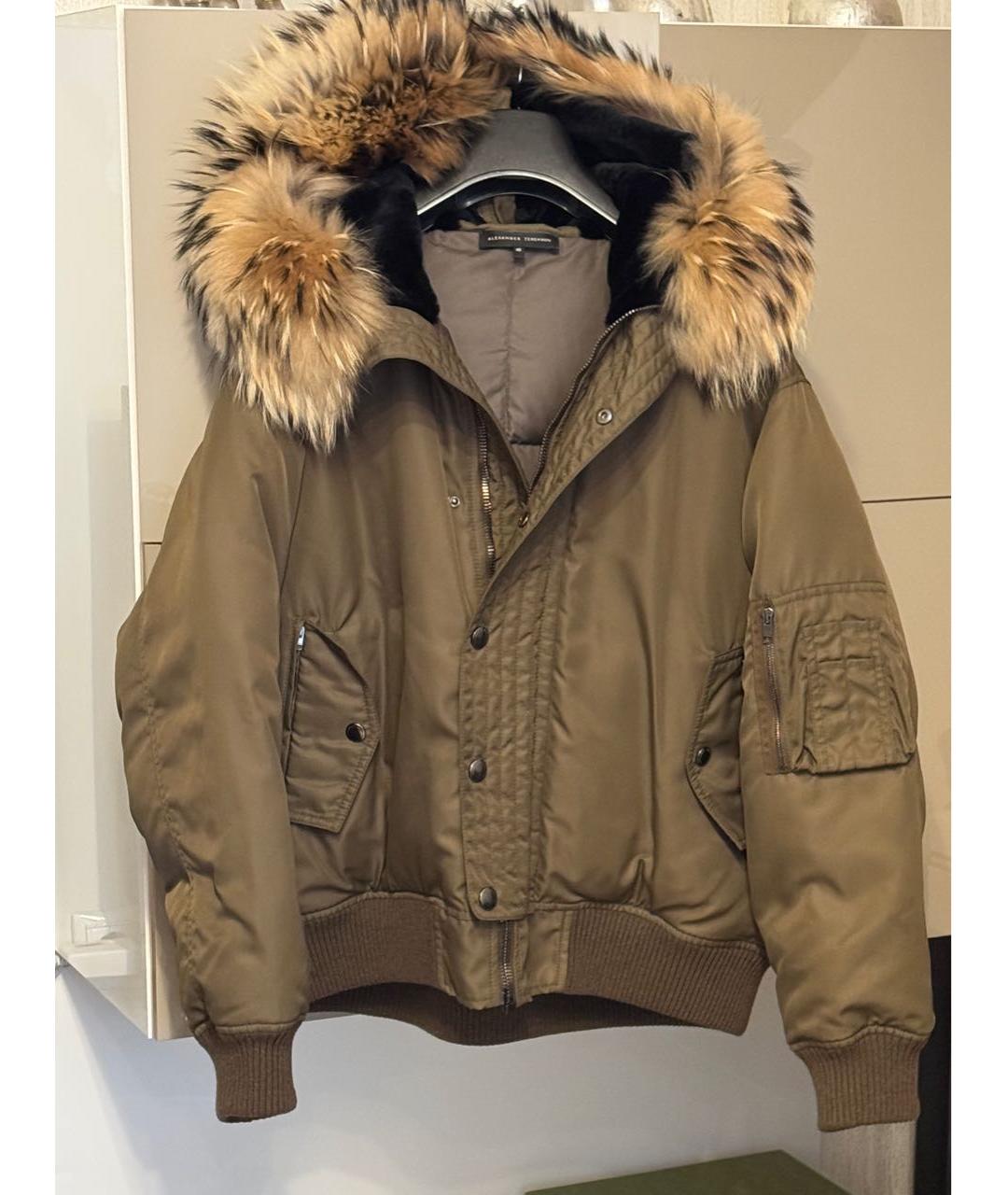 ALEXANDER TEREKHOV Хаки полиамидовый пуховик, фото 9