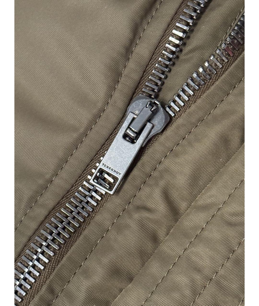 ALEXANDER TEREKHOV Хаки полиамидовый пуховик, фото 7