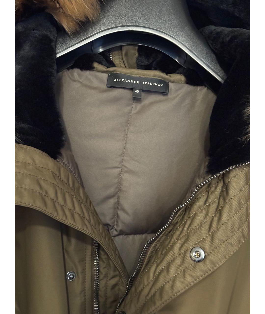 ALEXANDER TEREKHOV Хаки полиамидовый пуховик, фото 3