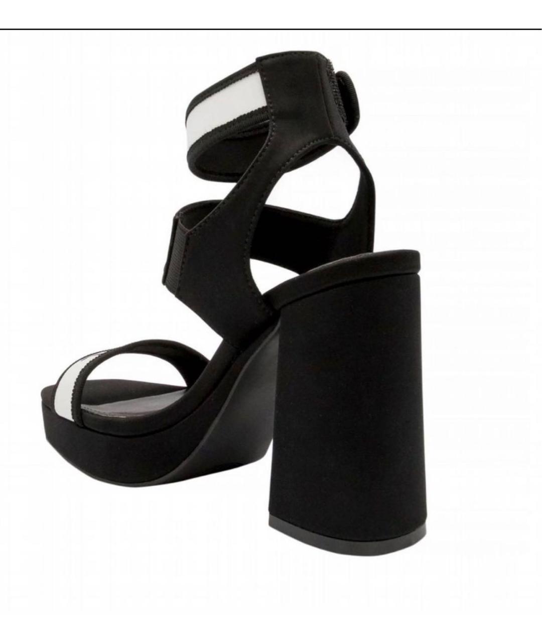 JUICY COUTURE Черные текстильные босоножки, фото 7