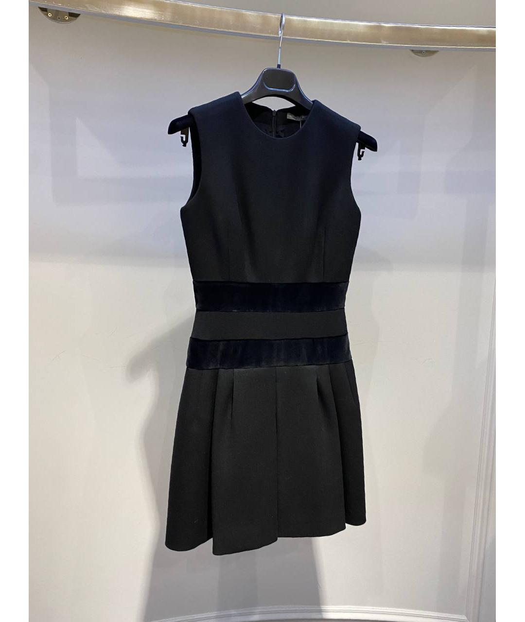 ALEXANDER MCQUEEN Черное шерстяное вечернее платье, фото 2