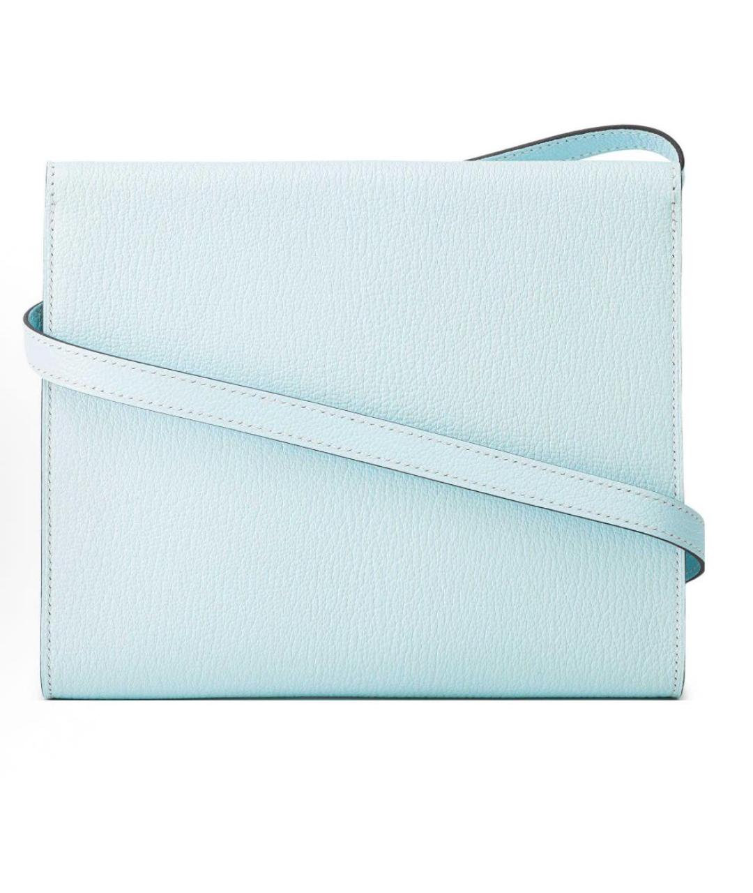 HERMES Голубая кожаная сумка через плечо, фото 3