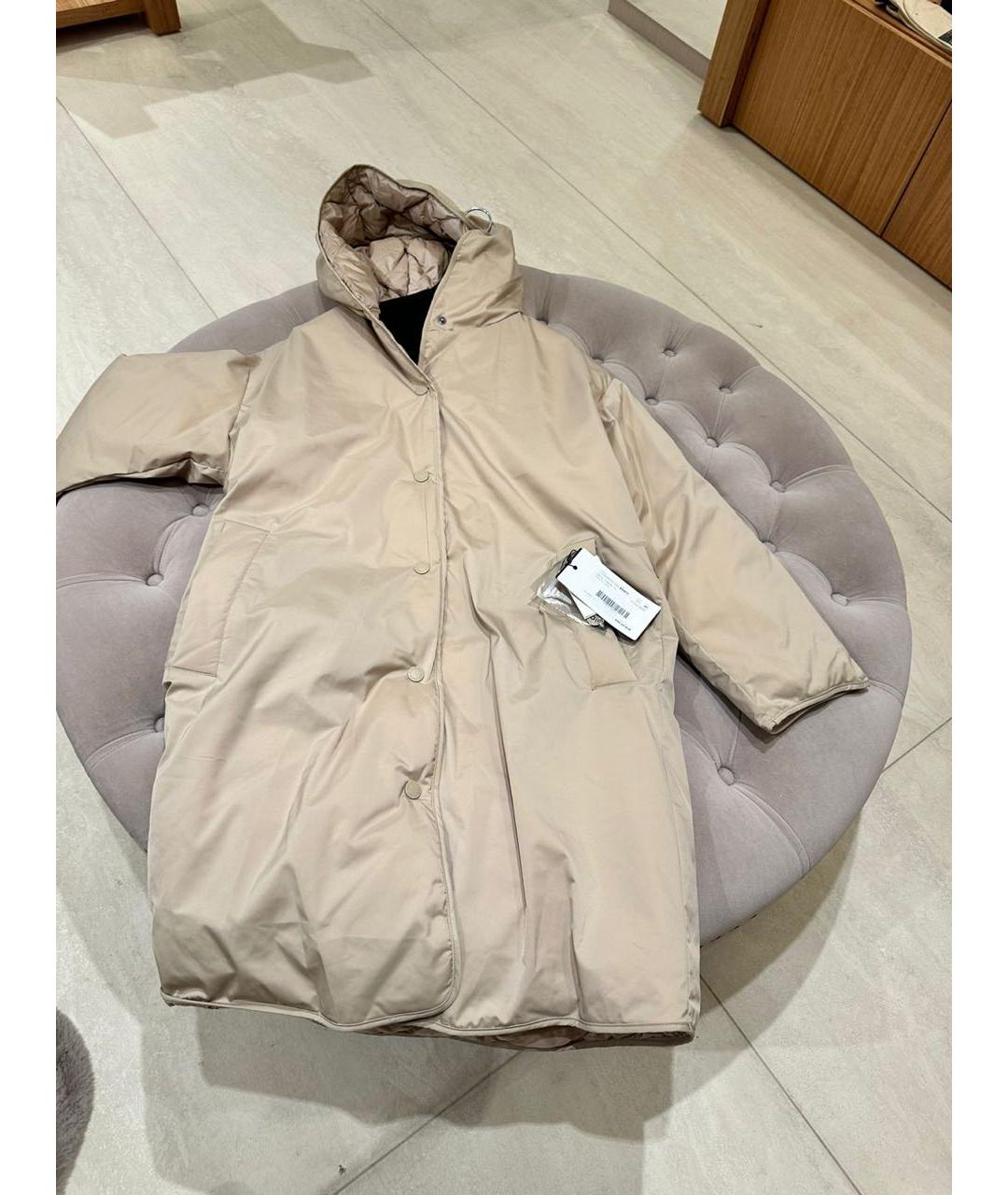 WEEKEND MAX MARA Бежевая полиэстеровая куртка, фото 4