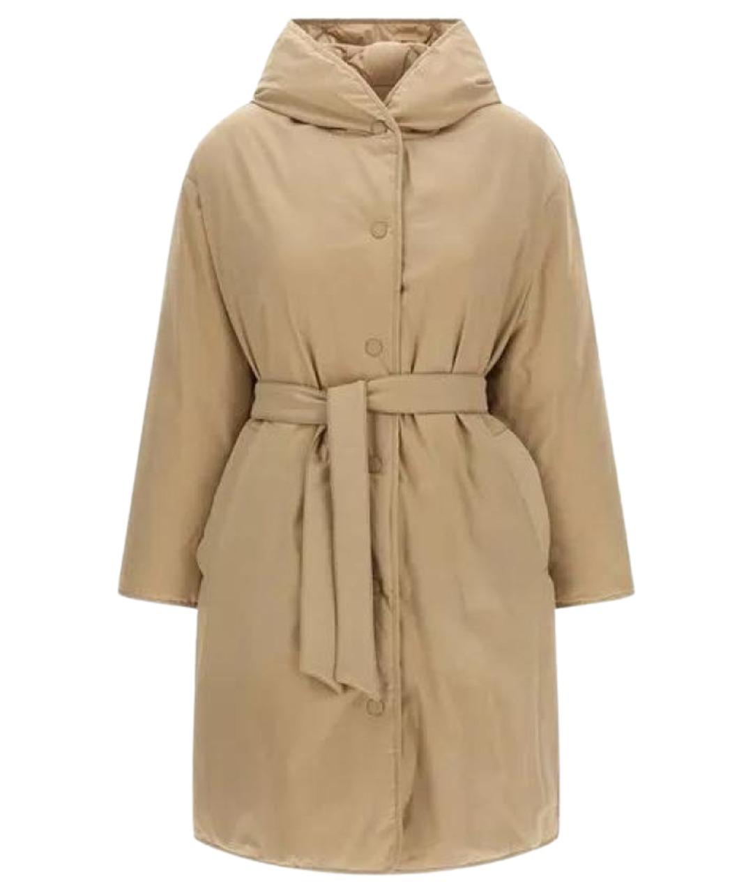 WEEKEND MAX MARA Бежевая полиэстеровая куртка, фото 1