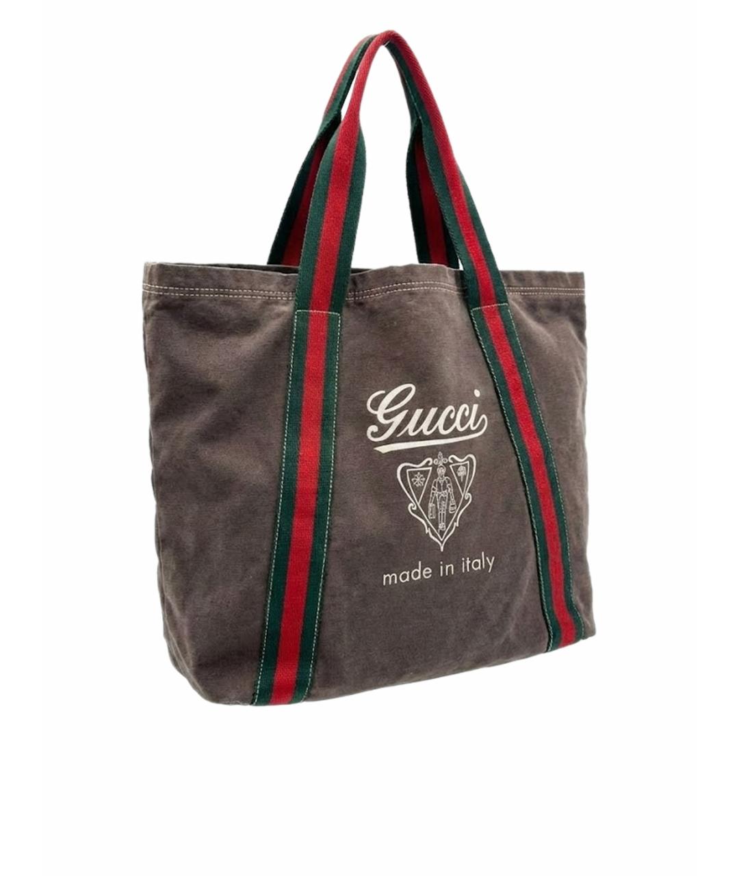GUCCI Мульти тканевая сумка с короткими ручками, фото 1