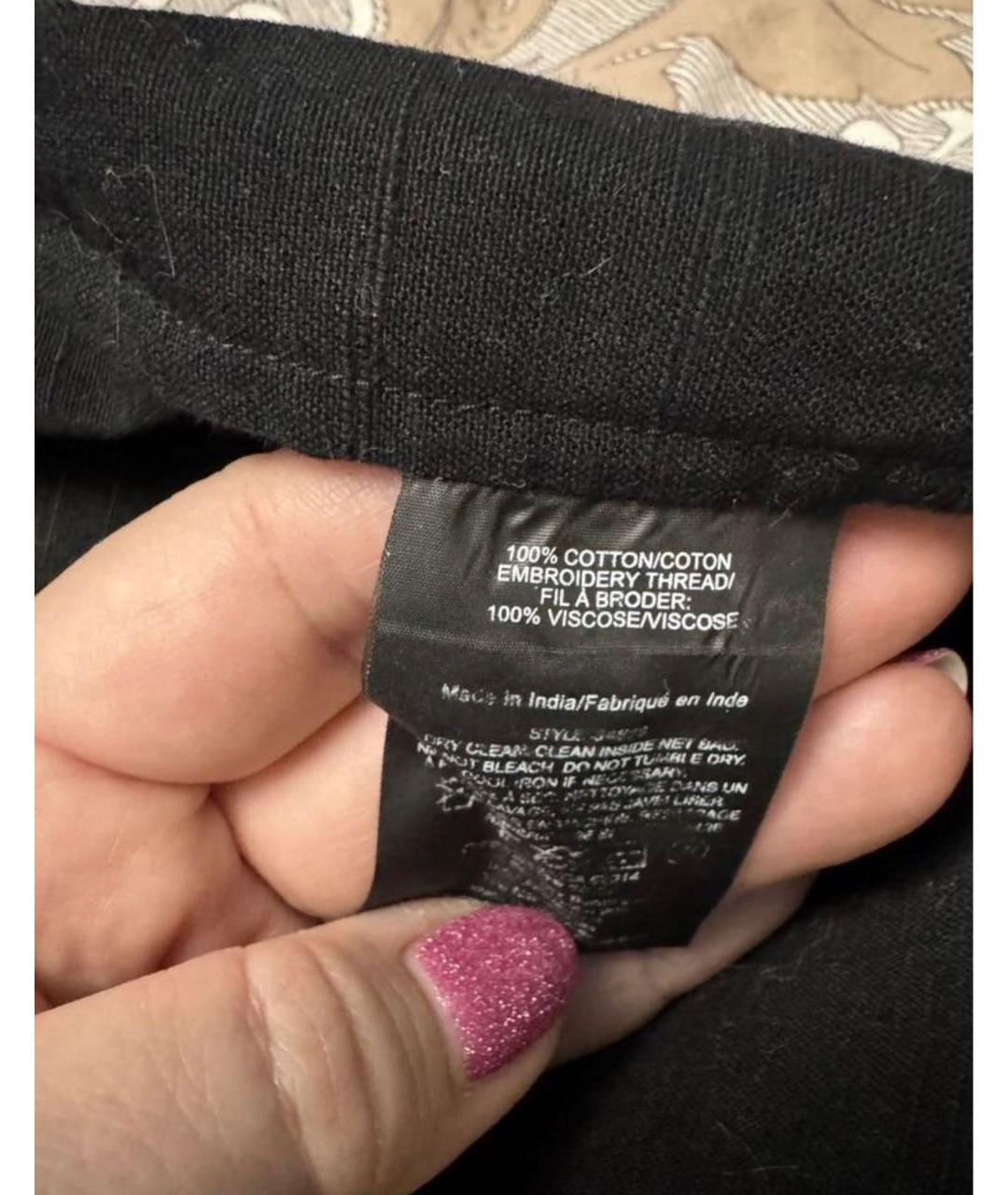 TORY BURCH Черное хлопковое коктейльное платье, фото 6