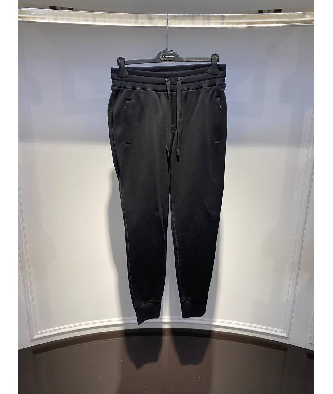 DOLCE&GABBANA Черный хлопковый спортивный костюм, фото 2