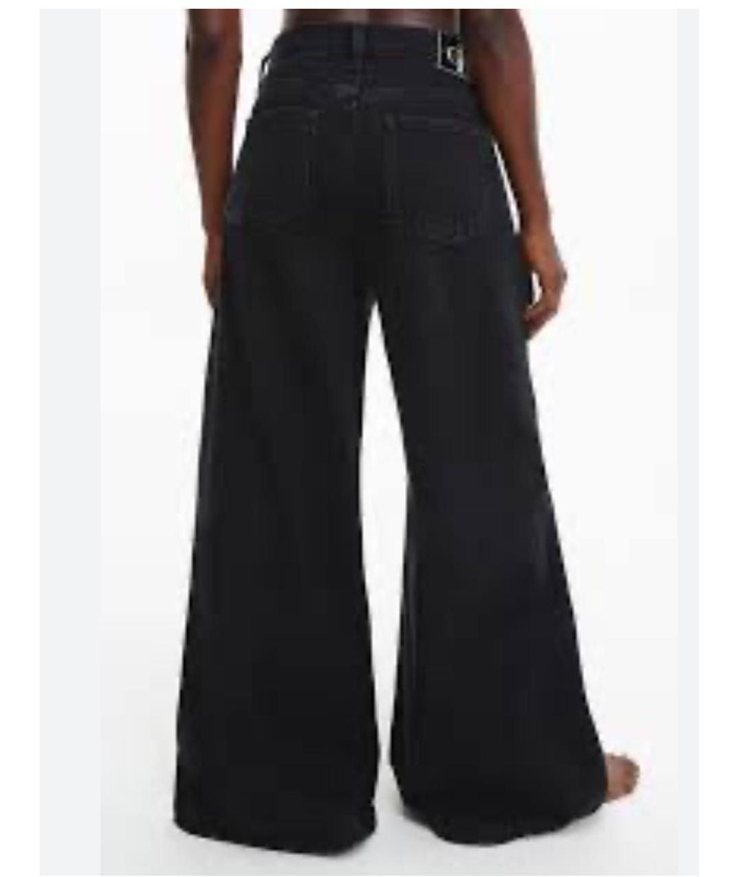 CALVIN KLEIN Черные хлопковые джинсы клеш, фото 7