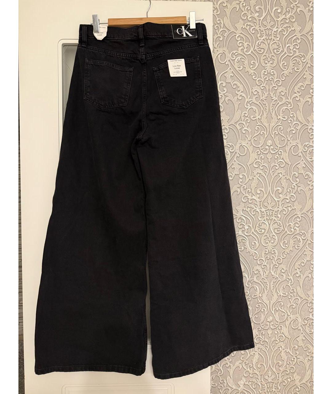 CALVIN KLEIN Черные хлопковые джинсы клеш, фото 2