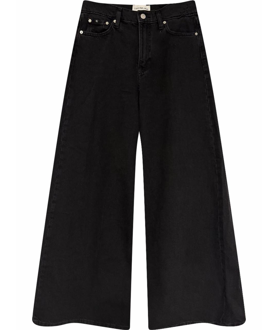 CALVIN KLEIN Черные хлопковые джинсы клеш, фото 1