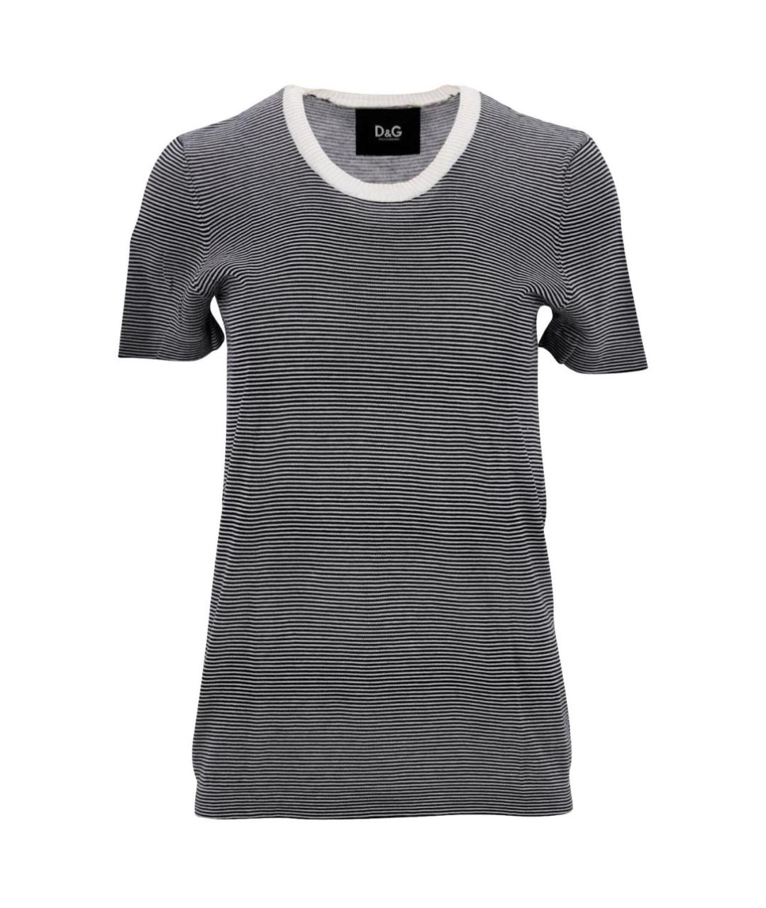 DOLCE&GABBANA Мульти хлопко-эластановая футболка, фото 6