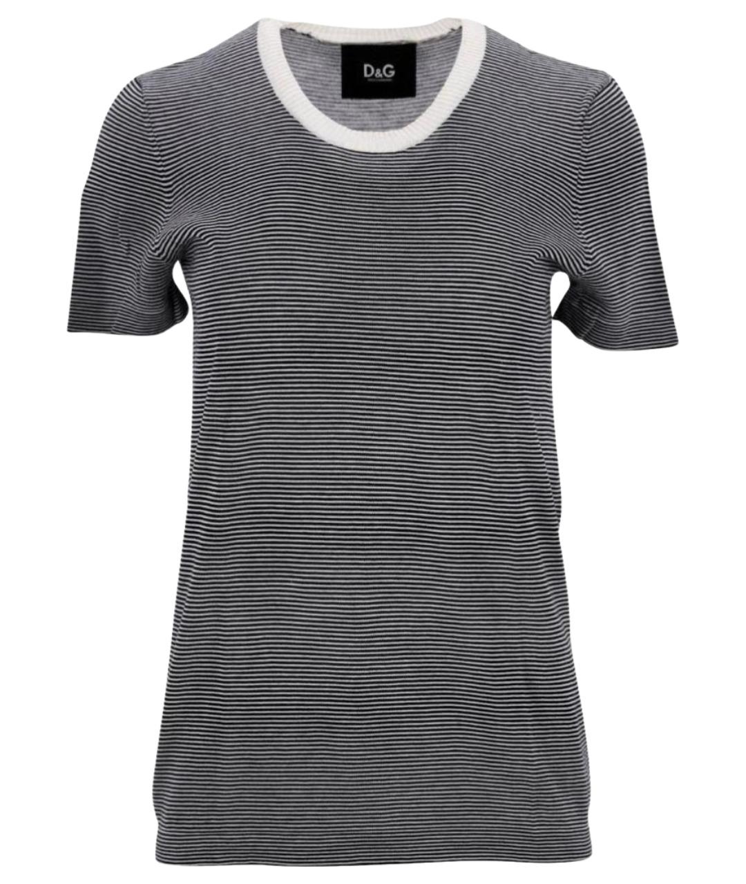 DOLCE&GABBANA Мульти хлопко-эластановая футболка, фото 1