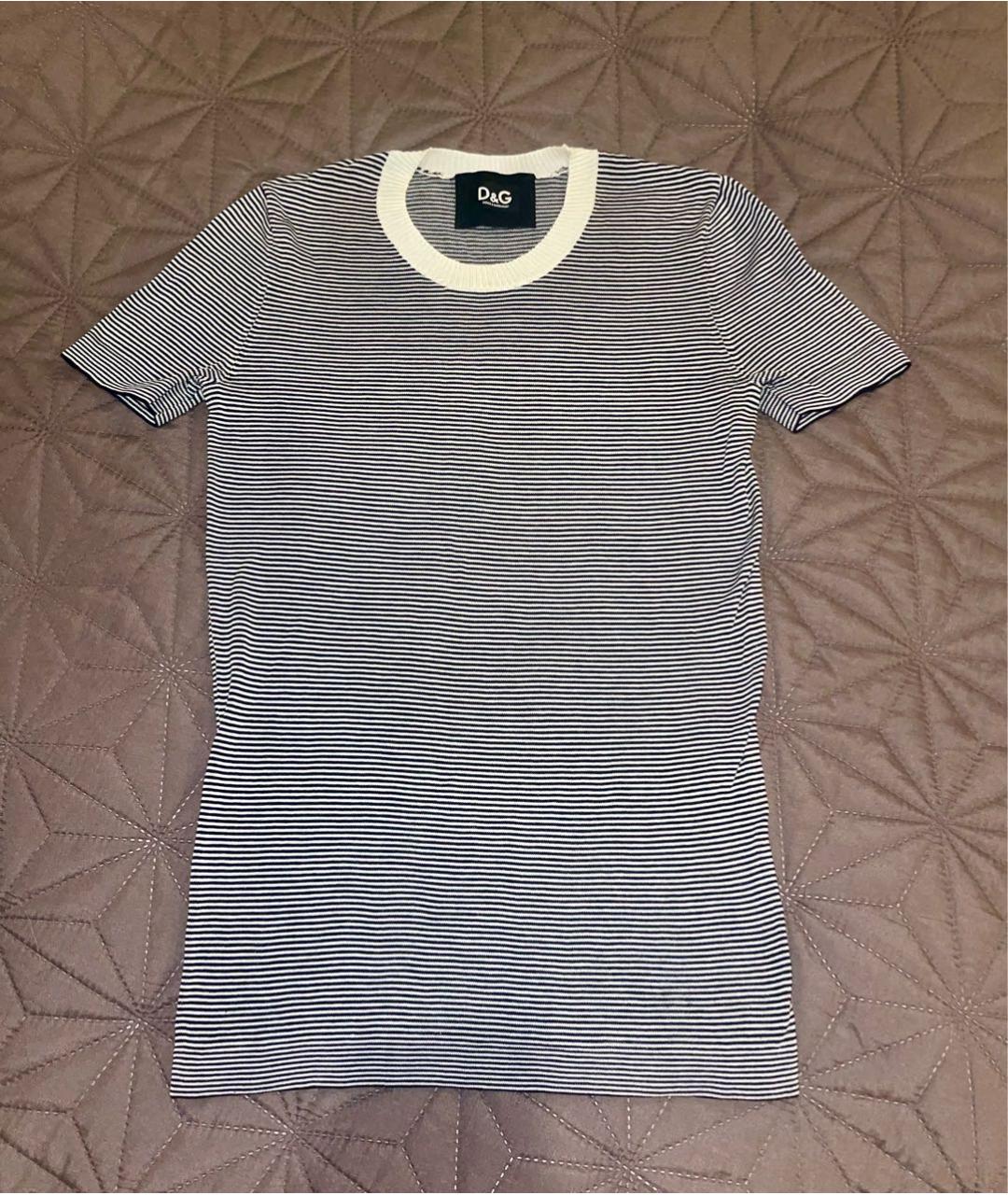 DOLCE&GABBANA Мульти хлопко-эластановая футболка, фото 2