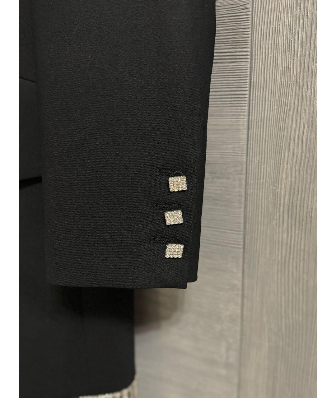 GIUSEPPE DI MORABITO Черное шерстяное коктейльное платье, фото 8