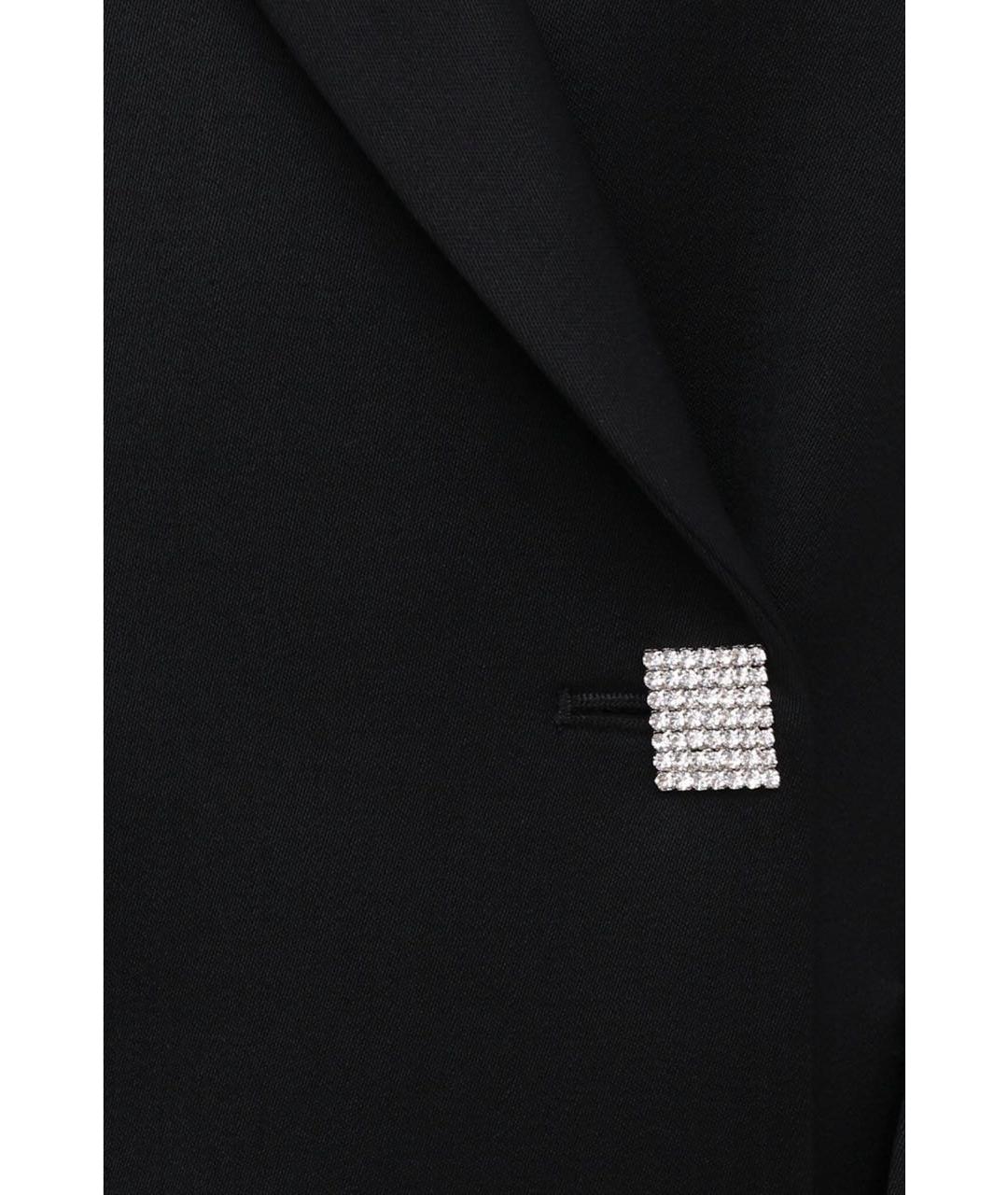 GIUSEPPE DI MORABITO Черное шерстяное коктейльное платье, фото 3