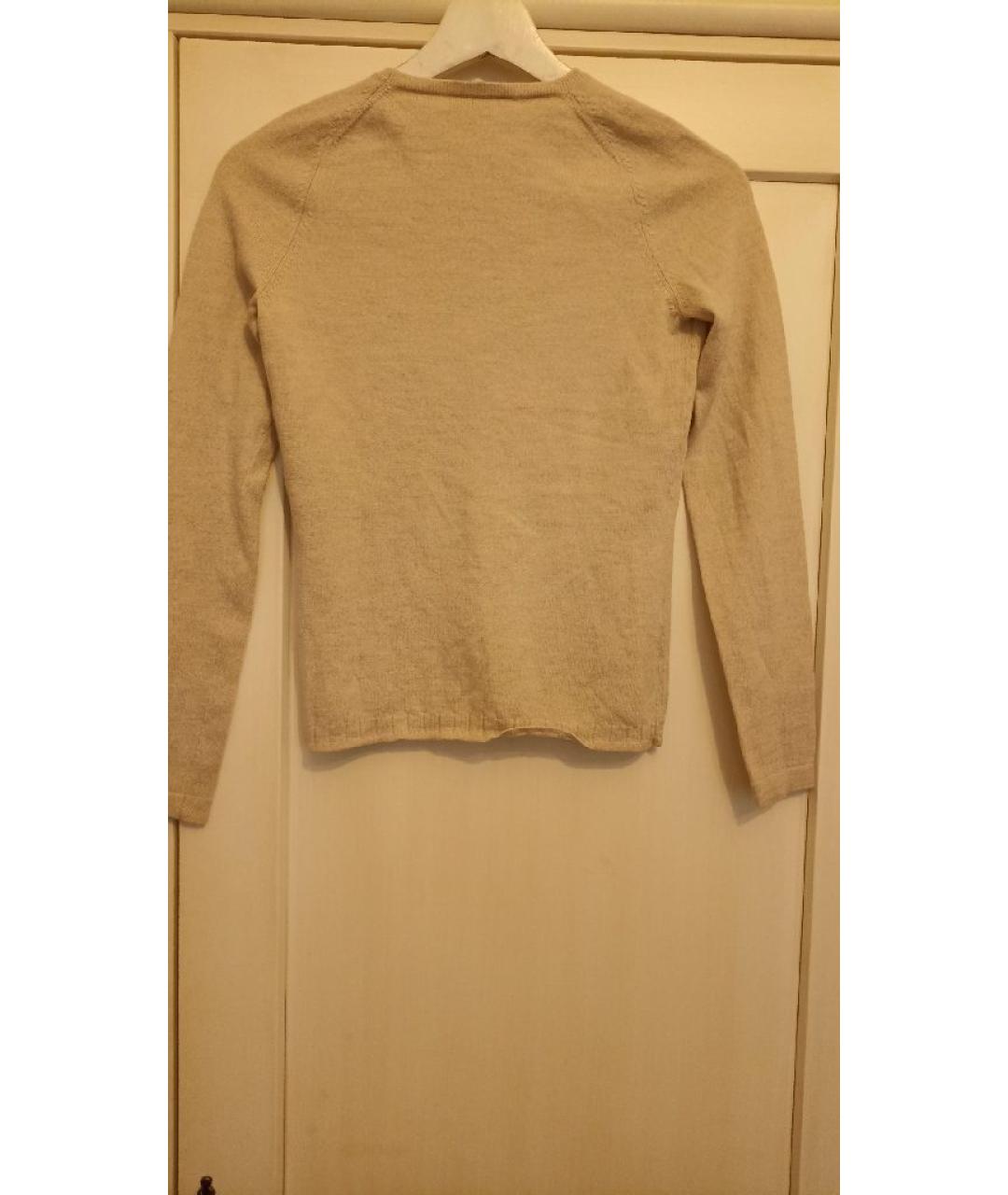 CELINE Бежевый шерстяной джемпер / свитер, фото 2