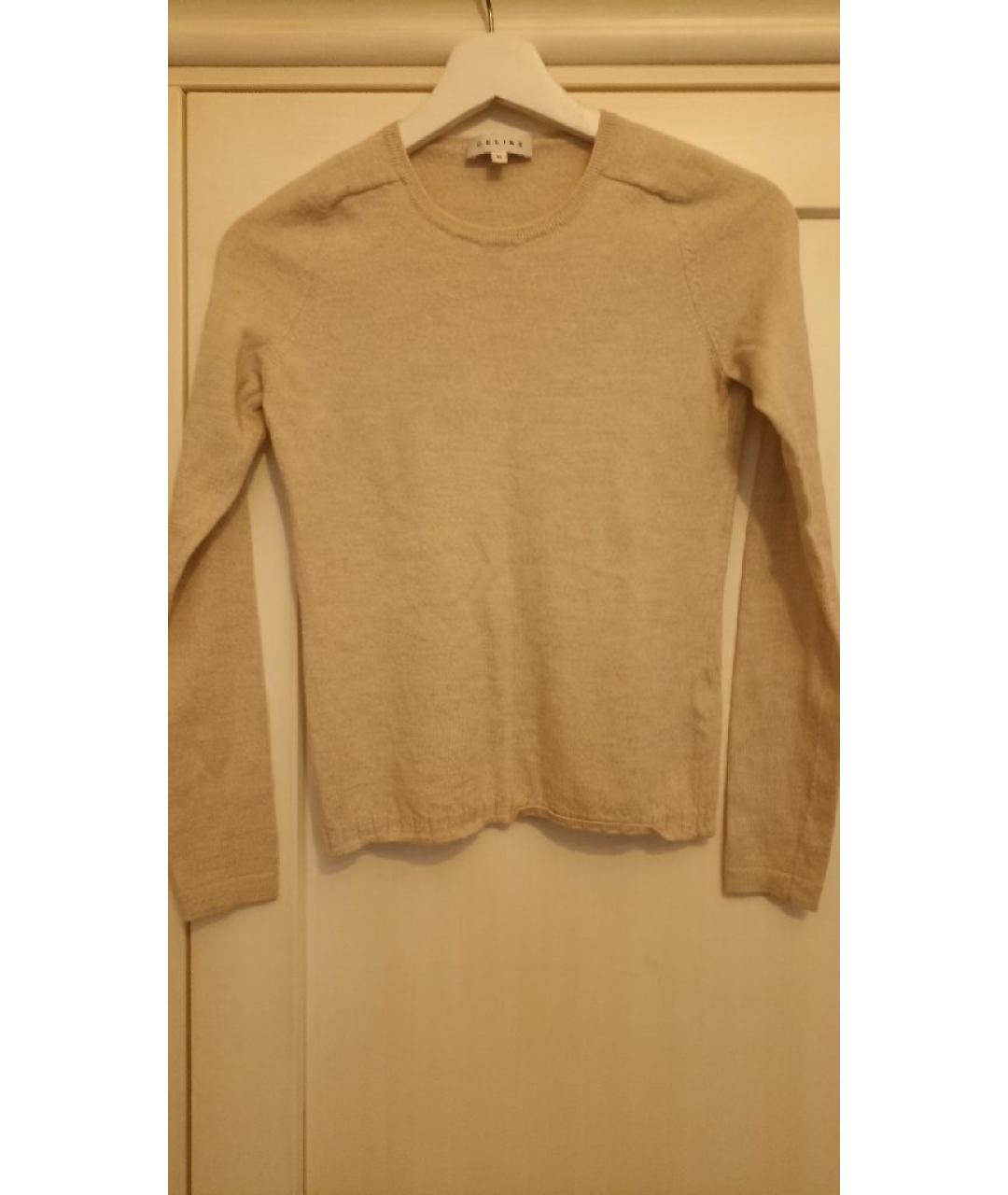 CELINE Бежевый шерстяной джемпер / свитер, фото 6