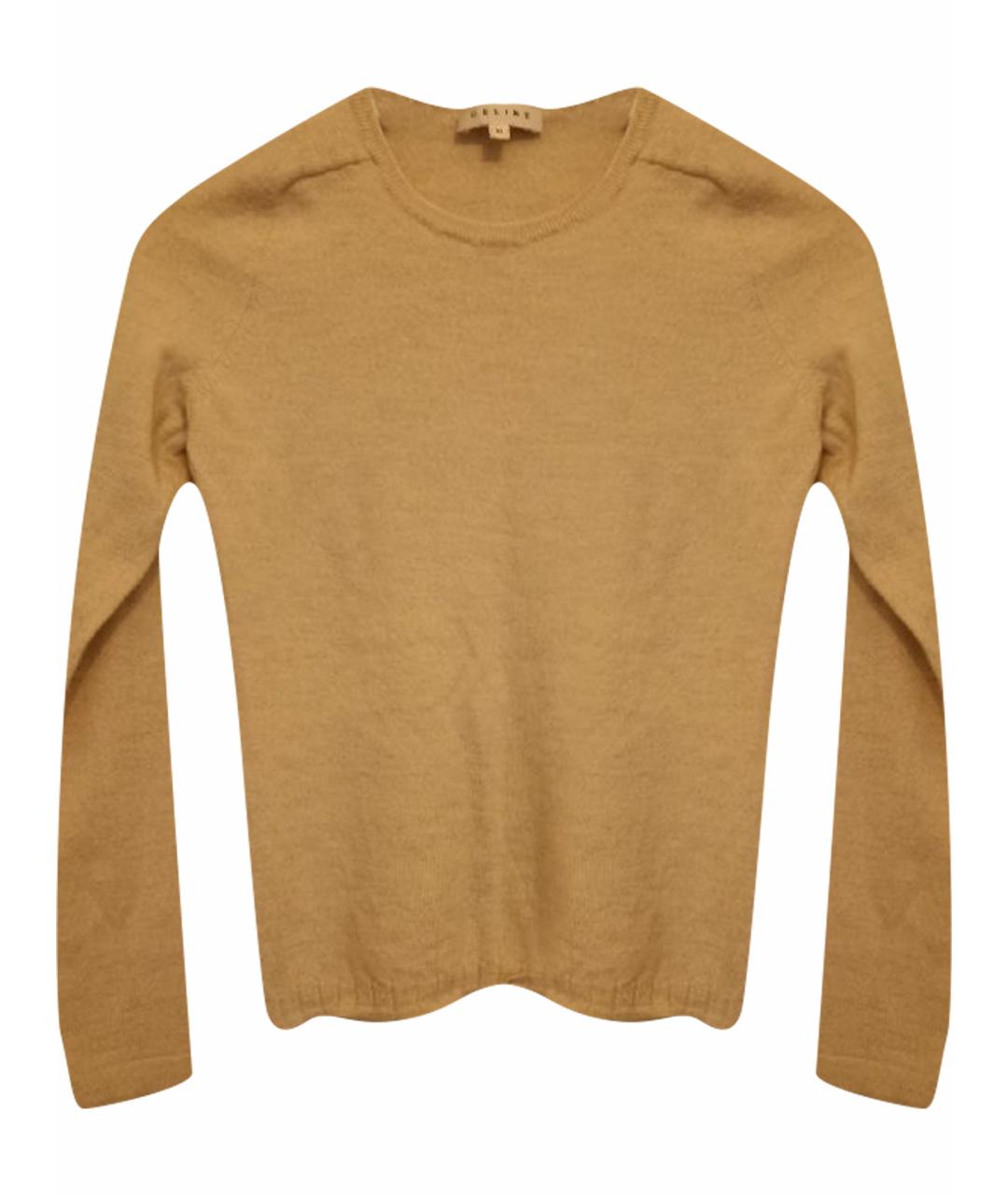 CELINE Бежевый шерстяной джемпер / свитер, фото 1