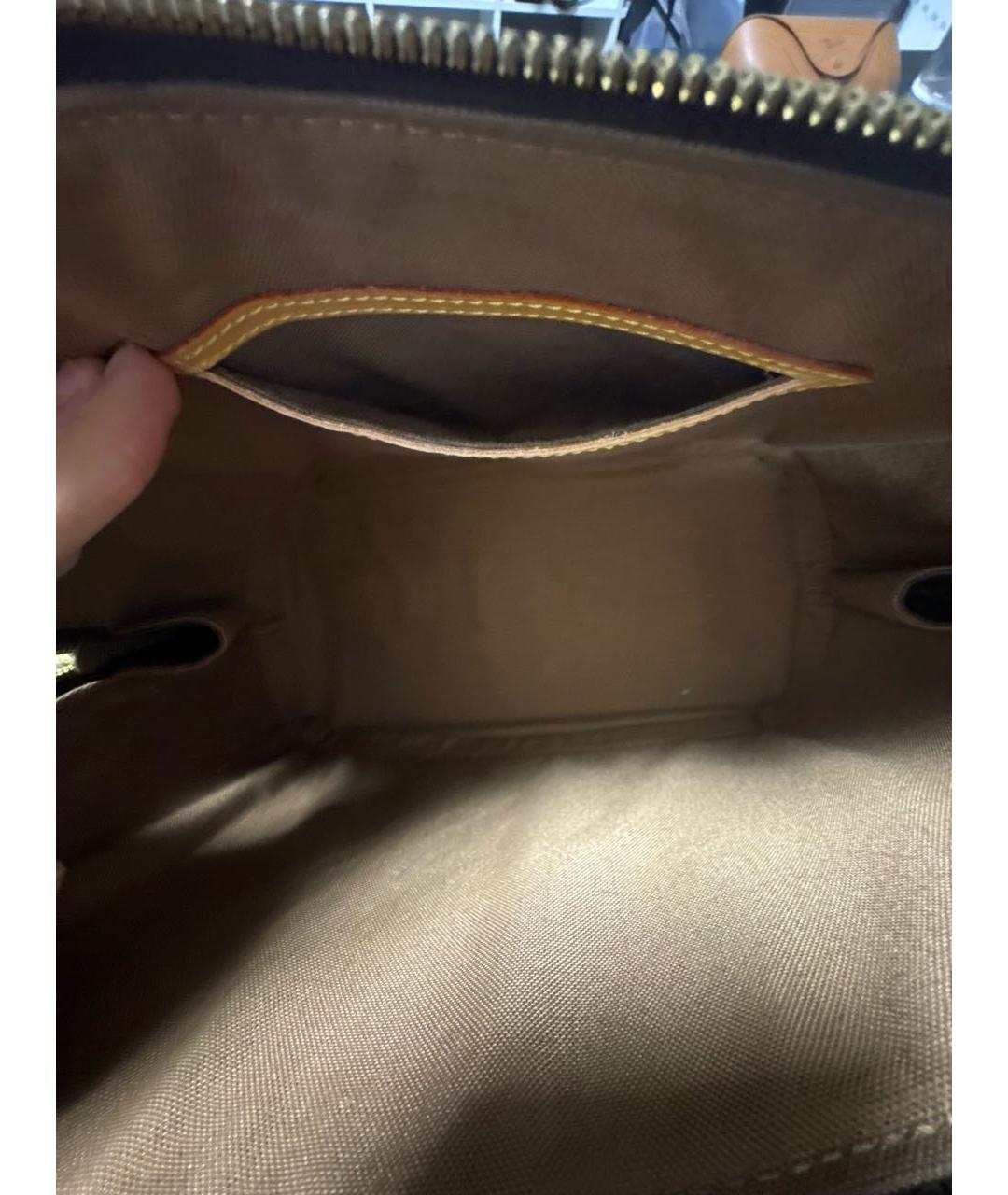 LOUIS VUITTON Коричневая сумка с короткими ручками, фото 4