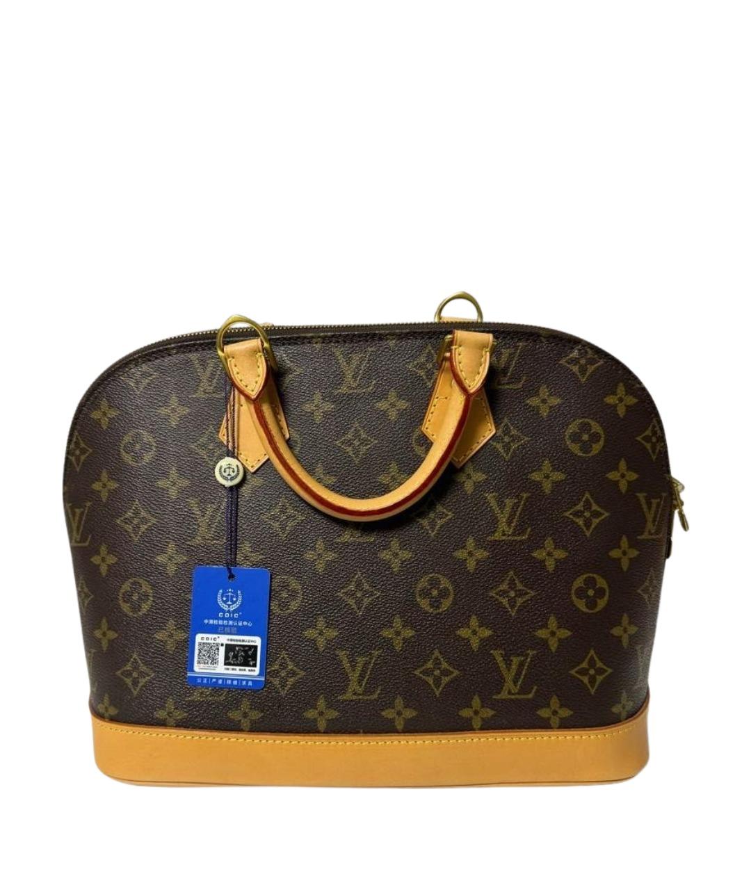 LOUIS VUITTON Коричневая сумка с короткими ручками, фото 1