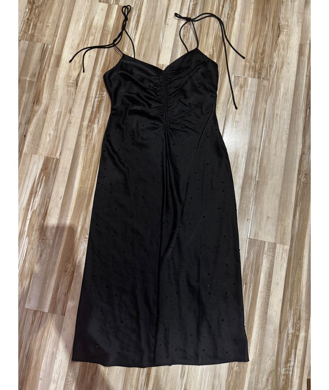 DKNY Черное полиэстеровое вечернее платье, фото 5