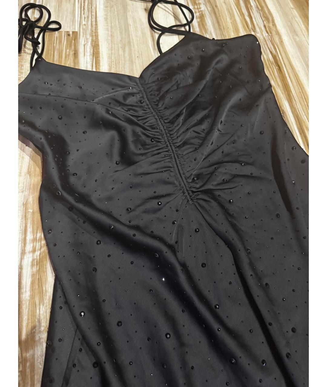 DKNY Черное полиэстеровое вечернее платье, фото 2