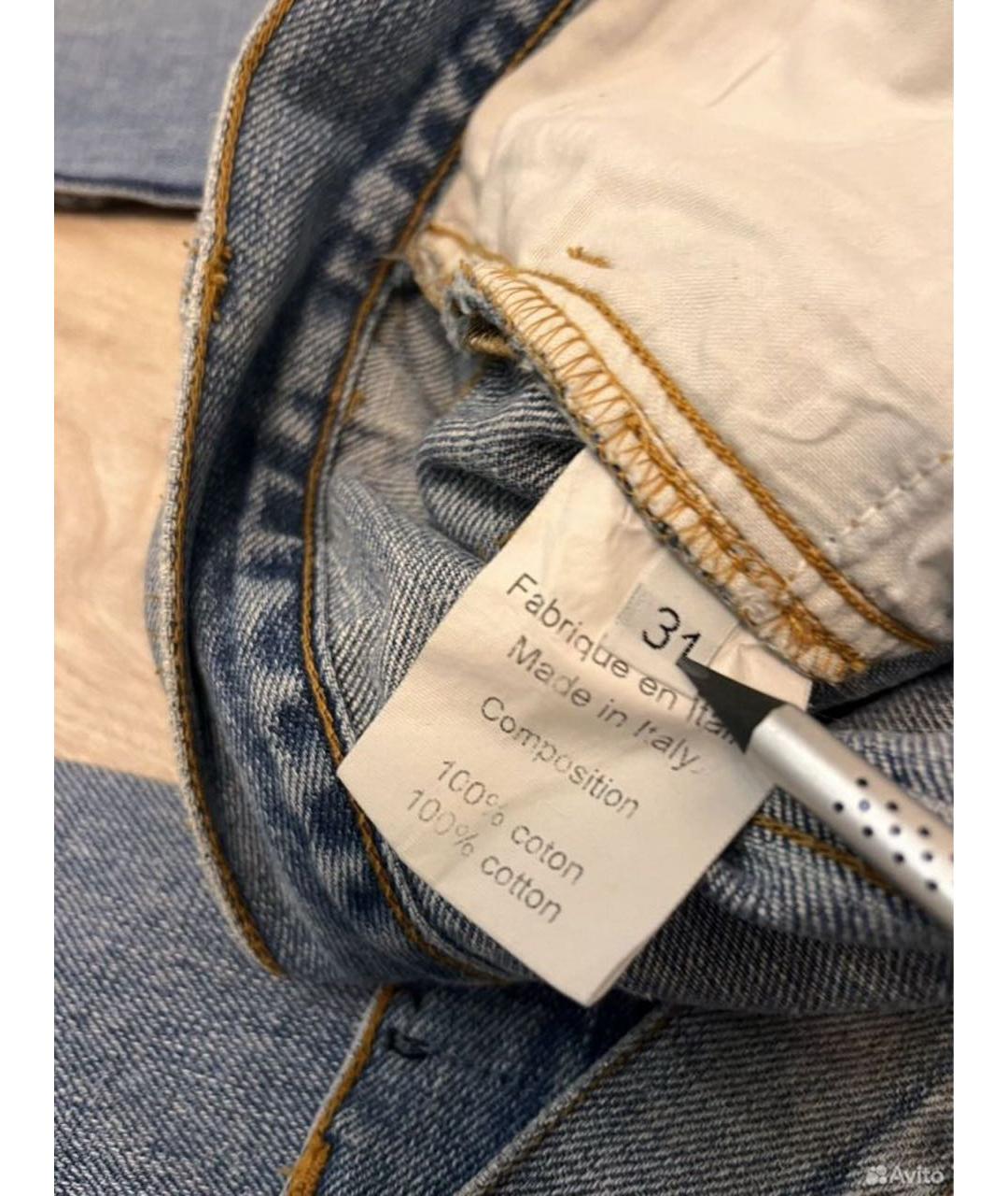 BALMAIN Голубые хлопковые джинсы скинни, фото 5